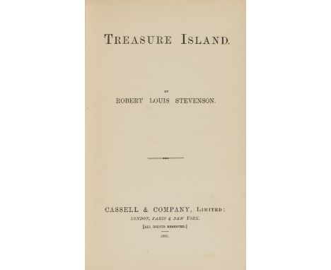 Stevenson  (Robert Louis) Treasure Island, first edition, half-title, map frontispiece, 8pp. advertisements dated 5R-1083, ve