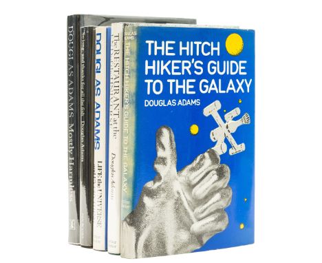 Adams (Douglas) [The Hitchhiker's Guide to the Galaxy series], 5 vol., first editions, comprising The Hitchhiker's Guide to t