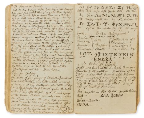 18th century Commonplace Book.- Major (John Henniker-, second Baron Henniker, politician and antiquary, of Stratford House, W