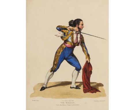 Spain.- Honan (Michael Burke) The Andalusian Sketch-book, second edition, 12 fine hand-coloured lithographed plates by M.Gauc