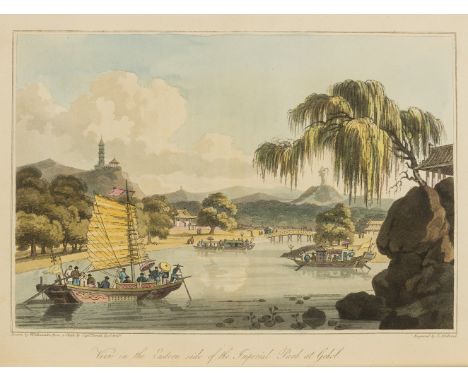 Asia.- Barrow (John) Travels in China, first edition, 5 hand-coloured aquatint plates, 3 engraved plates, 2 folding (foxed), 