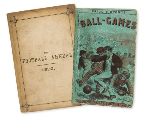 Football.- Ball Games, advertisement to front pastedown torn with loss, some staining and light browning, original pictorial 