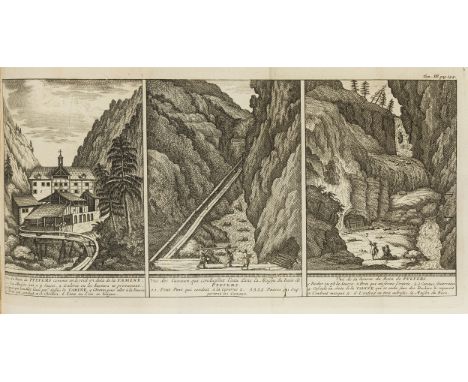 Alps.- Altmann (Johann Georg, editor) L'Etat et les Delices de la Suisse, 4 vol., folding engraved frontispiece, titles in re