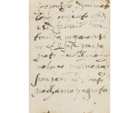 Italy.- Letter Book, manuscript in Italian, 189pp., in several hands, browned, original vellum, creased and soiled, original 