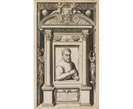 Vignola (Giacomo Barozzi da) Regola delli Cinque Ordini d'Architettura, engraved throughout with architectural title and 36 n