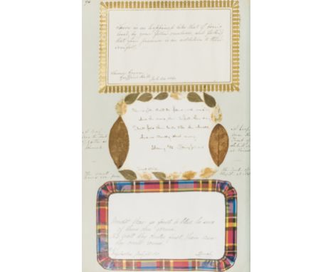 Longfellow (Henry Wadsworth Longfellow, poet, 1807-82).- 2 Victorian scrap books, c. 580pp., numerous manuscript poems and pr