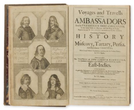 World.- Olearius (Adam) The Voyages and Travells of the Ambassadors ...containing a Compleat History of Muscovy, Tartary, Per