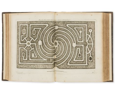 Gardens.- [Dezallier d'Argenville (Antoine Joseph)] & Jean Baptiste Alexandre Le Blond. La Theorie et la Pratique du Jardinag