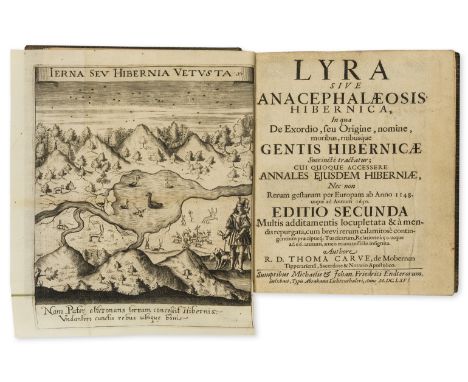 Ireland.- Carve (Thomas) Lyra sive Anacephalaeosis Hibernica in qua de exordio, sue origine, nomine, moribus, tiribusque gent