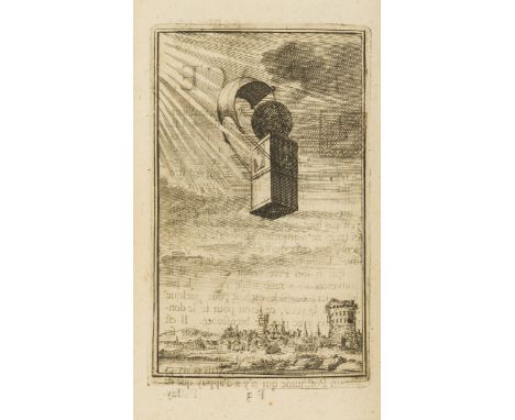 Cyrano de Bergerac (Savinien) Les Oeuvres Diverses, 2 vol. in 1, 2 engraved portrait frontispieces, titles in red and black a