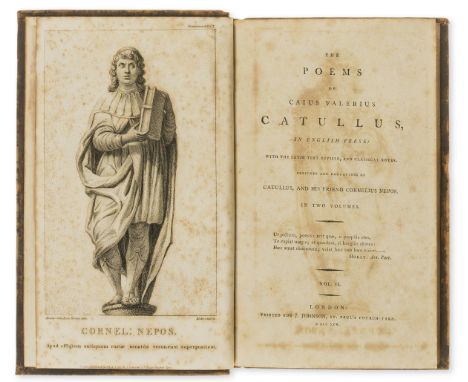 Blake (William).- Catullus (Gaius Valerius) The Poems of Caius Valerius Catullus, In English Verse, [translated and edited by