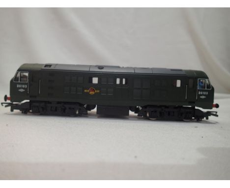 OO scale Hornby diesel D6103, Green Late Crest, in very good to excellent condition, unboxed. UK P&amp;P Group 1 (£16+VAT for