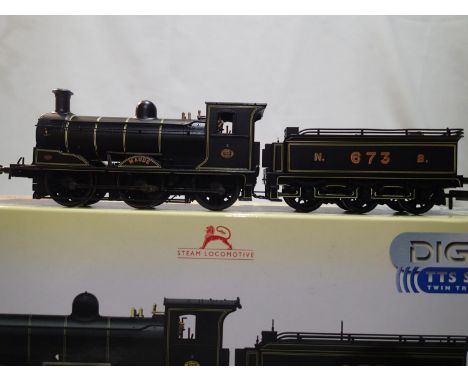 OO scale Hornby R3600 TTS, class J36, N.B.R Maude, 673, fitted sound (code 10), in near mint condition, box has wear. UK P&am