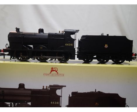 OO scale Hornby R3314 class 4F, Black, 44341, Early Crest, in excellent condition, no paperwork, box is fair. UK P&amp;P Grou