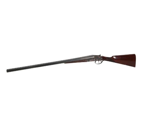 *AYA No 2 12 BORE S/S SHOTGUN with side lock ejector, walnut stock and walnut chequered forend grip, rose and scrolled engrav