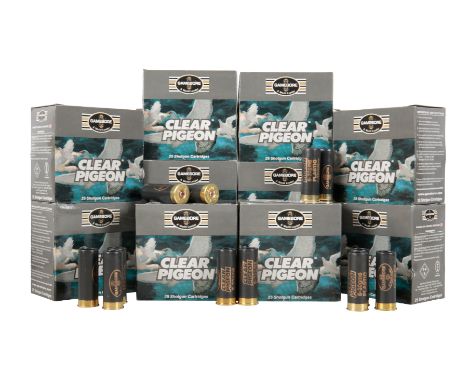 *250 GAMEBORE 12 BORE CLEAR PIGEON CARTRIDGES 6-30grams, plastic wad (old shop stock) (250)*Note: The buyer must be over 18 t