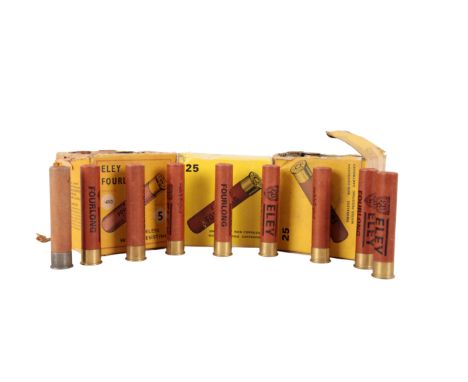 *58 ELEY FOURLONG .410 PAPER CASED CARTRIDGES (old shop stock) (58)*Note: The buyer must be over 18 to purchase this item and