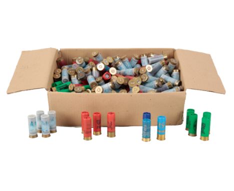 250 MIXED 12 BORE CARTRIDGES including Rottweil Special Mk II, Jenko, Gainflight, Game Bore Clear Pigeon and others (old shop