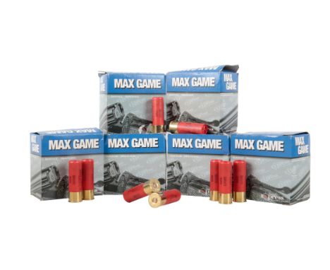 *150 MAX GAME 12 BORE CARTRIDGES (old shop stock) (150)*Note: The buyer must be over 18 to purchase this item and provide a v