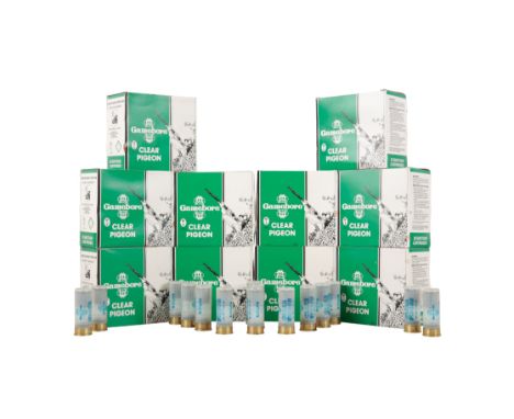 *250 GAMEBORE 12 BORE CLEAR PIGEON CARTRIDGES 6-30grams (old shop stock) (250)*Note: The buyer must be over 18 to purchase th