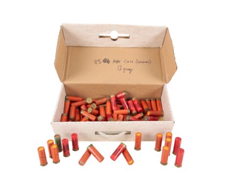 *85 MIXED 12 BORE PAPER CASED CARTRIDGES including Camroyd, Gordings Field Bag, professionally loaded for JC Gordon & Co. Ltd
