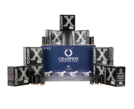 375 HULL "COMP X" 12 BORE CARTRIDGES shot 7.5 clay (c.28grams) (old shop stock) (375)*Note: The buyer must be over 18 to purc