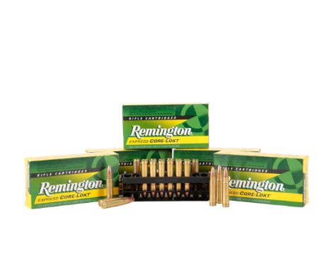 *100 ROUNDS OF 35 REMINGTON EXPRESS CORE-LOKT RIFLE CARTRIDGES 150GR (old shop stock) (100)*Note: The Buyer must provide a va