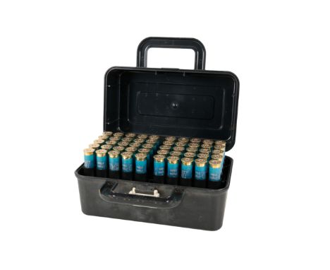 *100 GAMEBORE 12 BORE CARTRIDGES contained in a plastic cartridge case (old shop stock) (100 and case)*Note: The buyer must b