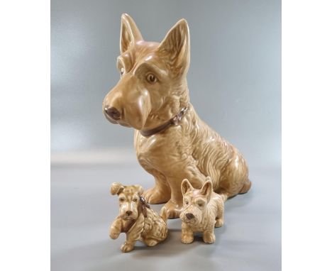 Three Sylvac ceramic terrier dogs, 1209, 1433 and another (3)  (B.P. 21% + VAT) 