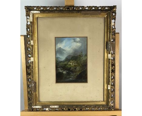Edward Partridge (British school, late 19th century), 'A Scotch Glen, Perthshire', signed lower right, oil on board, 24 x 16c