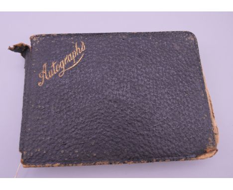 An autograph book, including signatures of Jack Hobbs, Arsenal Players 1945.