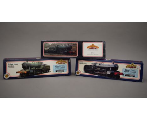 Three boxed Bachman OO scale locomotives.