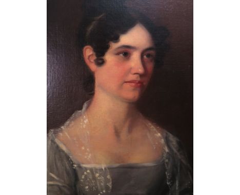 A 19th Century portrait of young female, oil on canvas, 58cm x 48cm