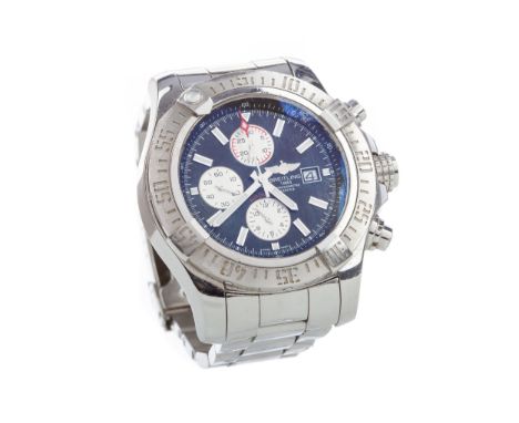 A1337111, 2906048, the round black dial with baton hour markers, outer seconds track in white, date aperture at 3, three subs