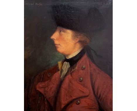 After J.S.C  Schaak - Half length oil portrait on canvas of General Wolfe, 53cm x 42cm  - Condition Report 