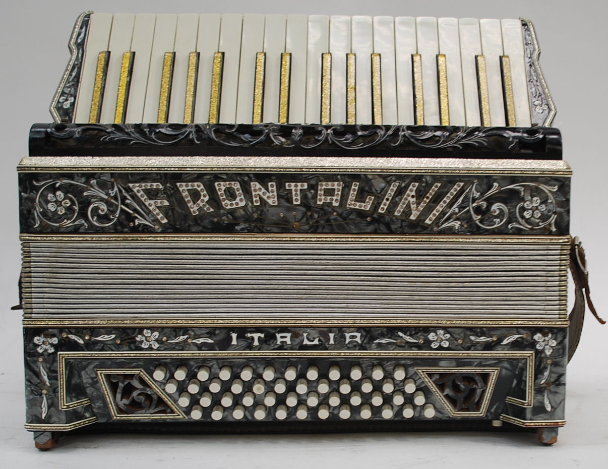 A Frontalini Italia accordion c1930s 'Frontalini' 48 bass piano