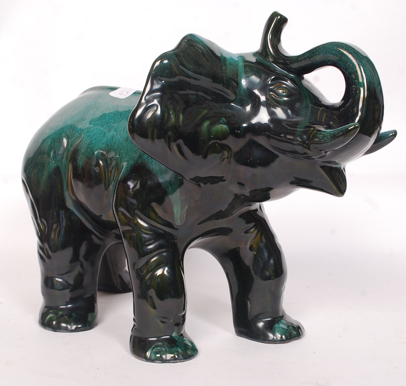 A very large ceramic Elephant of Canadian origin by Blue Mountain