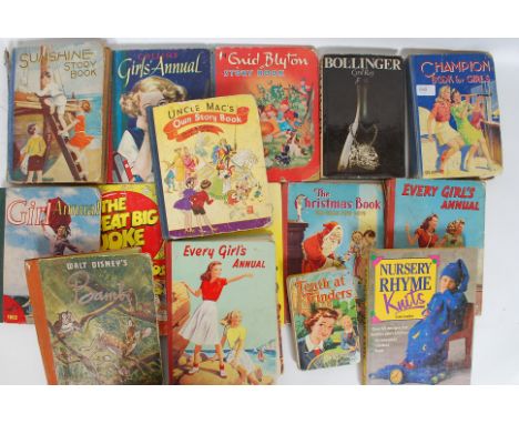 A collection of vintage childrens annuals to include Every Girl's, Uncle Mac's, Enid Blyton, Champion, Walt Disney Bambi, Tre