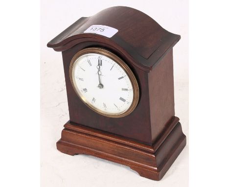 A Charles Frodsham of London mahogany bracket clock having ceramic white dial with roman numeral chapter ring. Notation to ce