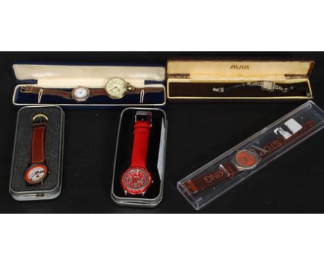 A collection of assorted wrist watches to include vintage cocktail, TV / film related and others