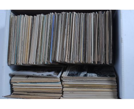 A box of 800+ postcards dating mostly to the early 20th century - 1920's period to include subjects - landscape, seascape etc