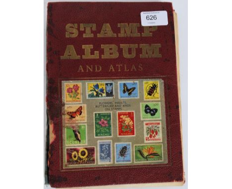 A vintage 20th century stamp album containing various countries, Great Britain and many others etc