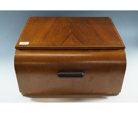 The Broadcaster Plus-a-Gram Model J/T walnut-cased record player