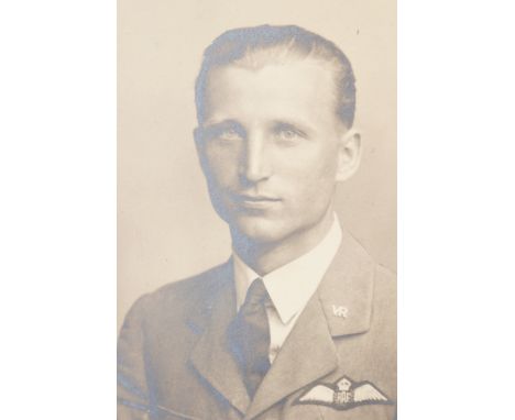 A 1940's portrait photograph of a Free Polish Air Force pilot