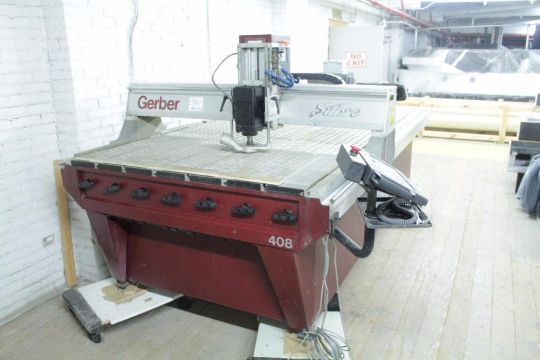 Gerber Sabre 408 CNC Router 4' x 8' capacity Electric: 208-230v/24 Amp ...