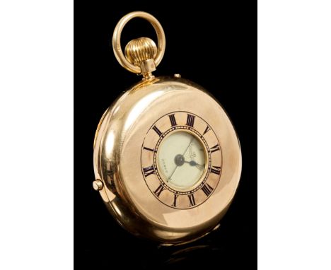 Large Victorian gentlemen's gold (18ct) Chronograph half hunter pocket watch, by Sir John Bennett 65 & 64 Cheapside, London, 