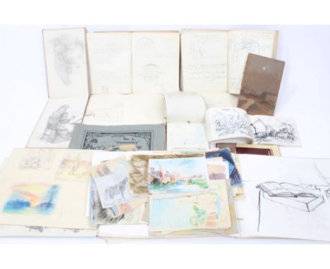 Jean Dryden Alexander (1911 - 1994), ten sketch books spanning 1920s - 1950s - including local views, animals and other loose
