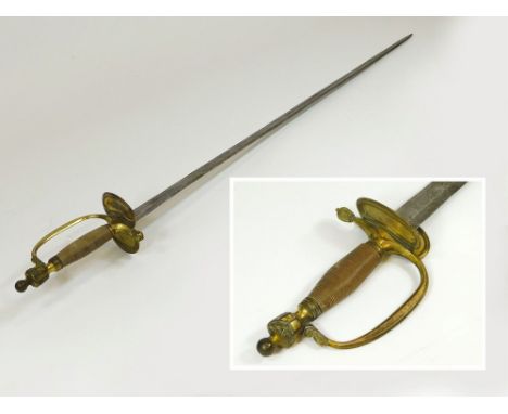 INFANTRY OFFICERS SWORD. A 1796 pattern infantry officer's sword. Crown & Royal Coat of Arms to blade. Total Length 98cm. Con