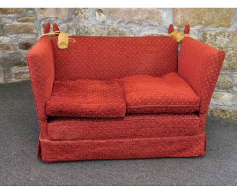 KNOWLE SOFA. A 20th century Knowle Sofa. Max. W150xH93xD80cm.  Please note that all items in this auction are previously owne