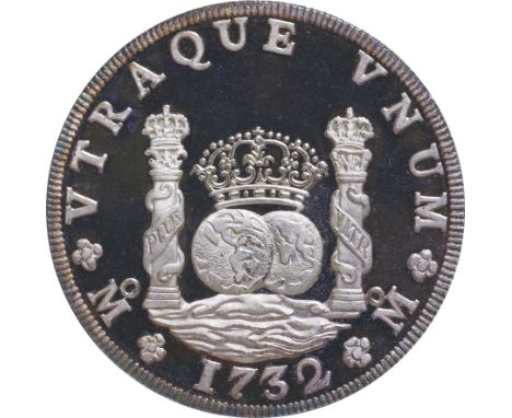 ﾒｷｼｺ (Mexico) / ﾋﾟﾗｰﾀﾞﾗｰ図 5ｵﾝｽ純銀ﾒﾀﾞﾙ 1987年 KMXMB49 / ﾌﾟﾙｰﾌ / Pillar Dollar 5oz Silver Medal Proof / ﾄｰﾝ ｹｰｽ･保証書なし / 155.51g /